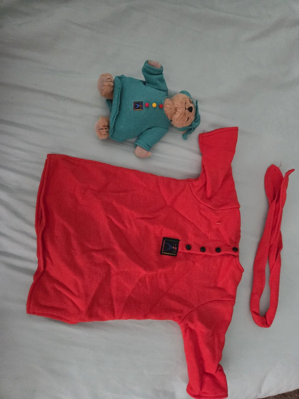 American Girl Slumber Party Nightgown Night Dress Pajamas And Bear 1999